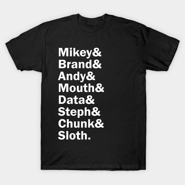 Funny Names x The Goonies T-Shirt by muckychris